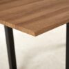 Square Extendable Dining Table With Metal Leg, Modern, Space Saving Kitchen Table For Living Room - Black - Image 3