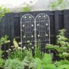 2 Pack Metal Garden Trellis Rustproof Trellis For Climbing Plant Outdoor Flower Support - Cream White - Image 6