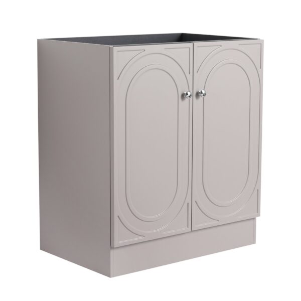 Modern 30" Freestanding Bathroom Vanity With Soft Close Cabinet Doors, Excluding Sink - Khaki