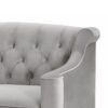 Ken - Upholstered Button Tufted Sofa - Opal Gray - Image 8
