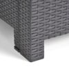Outdoor Rattan Wicker Club Chair With Water Resistance - Gray - Image 5