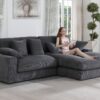 Mystic - Reversible Sectional Sofa Chaise - Dark Gray - Image 12