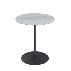 Circa - End Table With Marble Textured Top - Gray