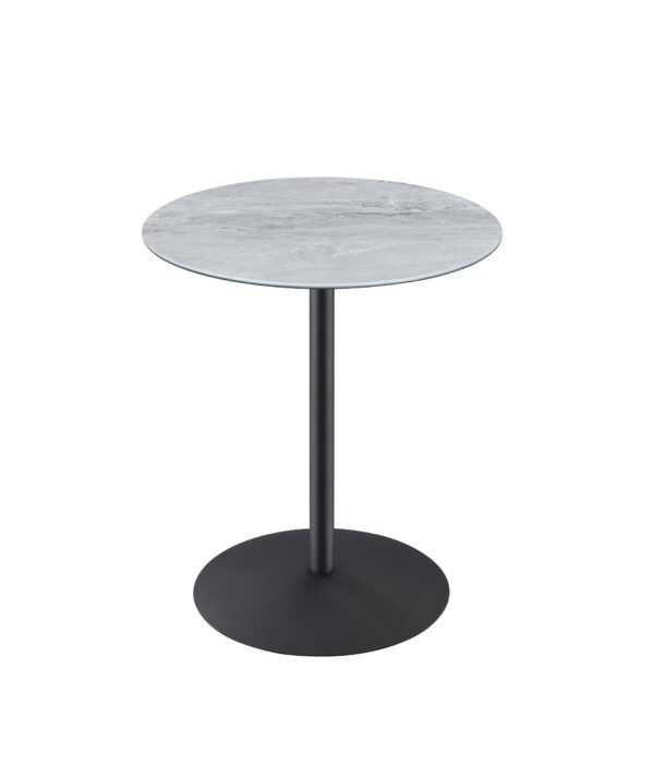 Circa - End Table With Marble Textured Top - Gray