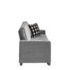 Modern Snowfleece Fabric 3 Seater Sofa With Cup Holders - Gray - Image 14