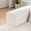 Modular Sectional Sofa With L Shape Chaise, Cloud Sectional Modern Sleeper Couch With Deep Seat, Sponge Compression Sofas - Beige - Image 9