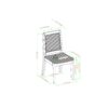 Modern Solid Wood Dining Chair With Rattan Inset Back (Set of 2) - Black - Image 6