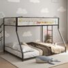 Adam - Twin Over Full Bunk Guard Rail - Black With White Mesh - Image 5