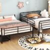 Full Long Over Queen Bunk Bed With 2 Drawers - Black - Image 15