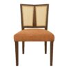 Mid Century Rattan Dining Chair Without Arms (Set of 2) - Caramel / Walnut - Image 4