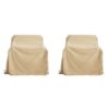 Shield - Patio Outdoor Club Chair Cover Set, Durable Weather Resistant Fabric - Beige - Image 4