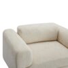 Modern Oversized Armchair Comfy Accent Chair Single Sofa For Living Room Bedroom Office Apartment, Woven Velvet Fabric - Beige - Image 7