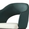 Dining Chairs, Modern Faux Leather Dining Metal Legs (Set of 2) - Green - Image 10