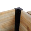 Raised Garden Bed With Metal Legs And Folding Storage Shelf For Outdoor Patio Deck Balcony - Black / Natural - Image 15