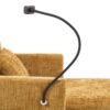 Multifunctional Lazy Sofa Recliner With Storage And Phone Bracket In Chenille For Living Room - Mustard Yellow - Image 20