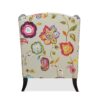 Anya - Boho Chic Wingback Accent Arm Chair - Floral / Leopard / Blue Teal / Yellow Gold - Image 8