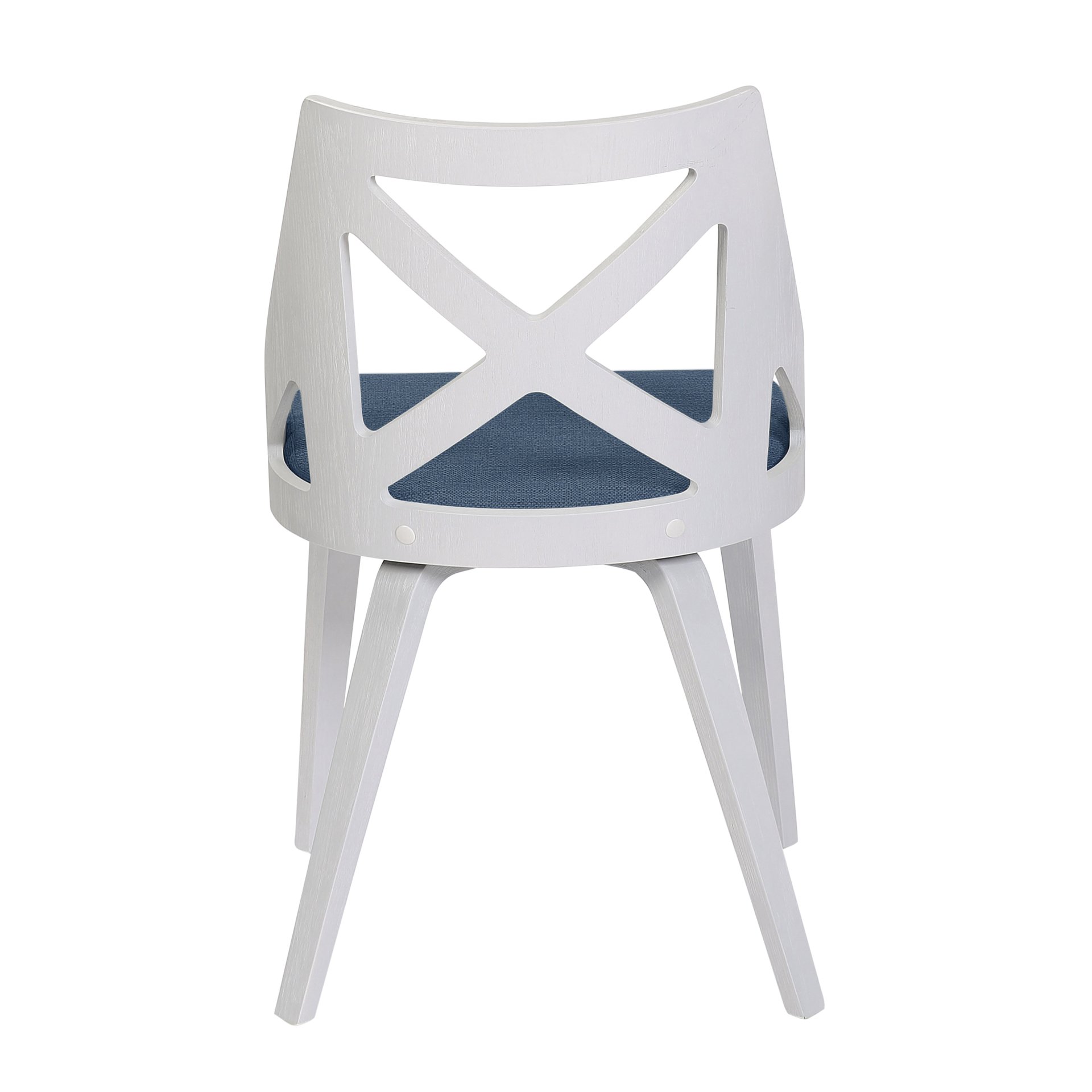 Charlotte - Farmhouse Chair (Set of 2) - White / Blue - Image 5