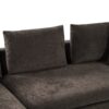 Elegant L Shaped Sectional Sofa With Chenille Upholstery And Wooden Storage Compartment - Brown - Image 14