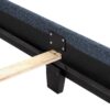 King Size Squares Upholstered Platform Bed - Navy Blue Denim - Image 14
