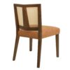 Mid Century Rattan Dining Chair Without Arms (Set of 2) - Caramel / Walnut - Image 7