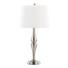 Sawyer - Contemporary Table Lamp (Set of 2) - Nickel / White - Image 2