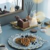 Plastic Charger Plate (Set of 6) - Blue / Gold - Image 3
