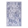 Maval - 3' X 5' Washable Area Rug - Blue - Image 9