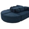 Boneless - Couch Modular Sectional Sofa With Deep Seating And Curved Design - Blue - Image 19