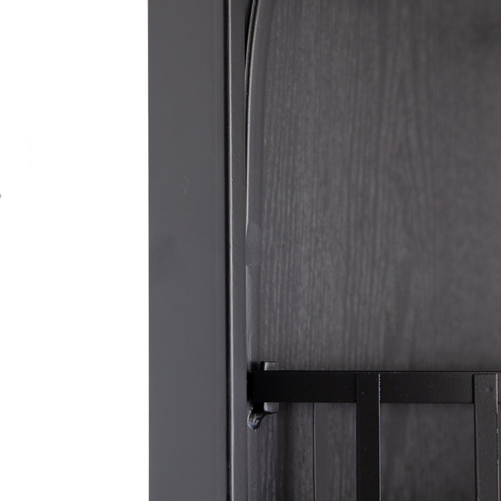 Full Length Standing Mirror, 360° Swivel Floor Mirror For Bedroom - Black - Image 7