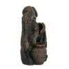 Decorative 3 Tier Water Fountain With Pot Design - Brown - Image 6