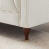 Evelyn - Mid-Century Modern Boucle Luxury Chesterfield Sofa - Ivory White / White - Image 13