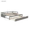 Extending Daybed With Trundle, Daybed With Trundle - Gray - Image 10