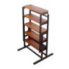 Multifunction Convertible Dining Table, Free Switch Space Saving Table Shelf For Home And Studio - Mahogany - Image 3