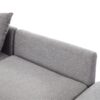 Sectional Sofa Modular Sofa U - Shaped Sofa Couch Sofa Bed L - Shaped Sofa With A Movable Ottoman And Two USB Ports For Living Room - Light Gray - Image 25