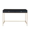 Ottey - High Gloss Writing Desk - Black / Gold - Image 10
