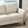 Westcott - Leather Sofa - Beige - Image 4