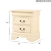 Louis Phillipe - Nightstand - Beige - Image 3
