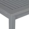 Contemporary Slat Top Acacia Wood Outdoor Dining Table - Gray Wash - Image 4