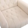 Modern Accent Chair With Ottoman, Comfy Armchair For Living Room, Bedroom, Apartment, Office - Beige - Image 10