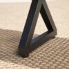 Rolando - Outdoor Aluminum Dining Table With Steel Frame - Brown / Black - Image 9