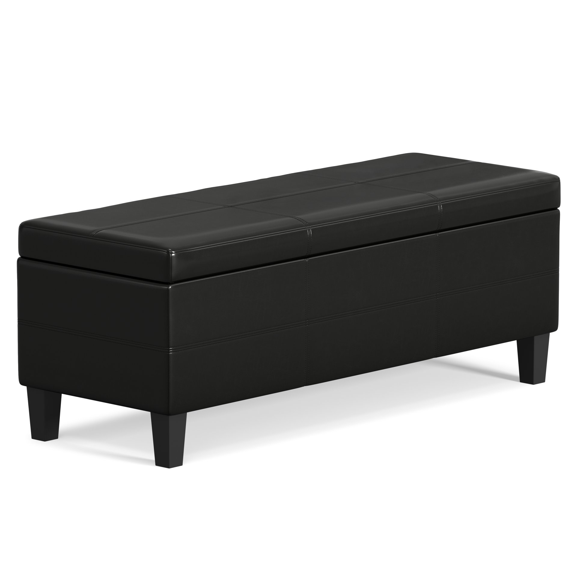Afton - Storage Ottoman Bench - Midnight Black - Image 9