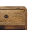 Mini Floating Open Bedside - Oak - Image 5