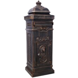 Mailboxes Residential Large Capacity Letter Box Aluminum - Bronze