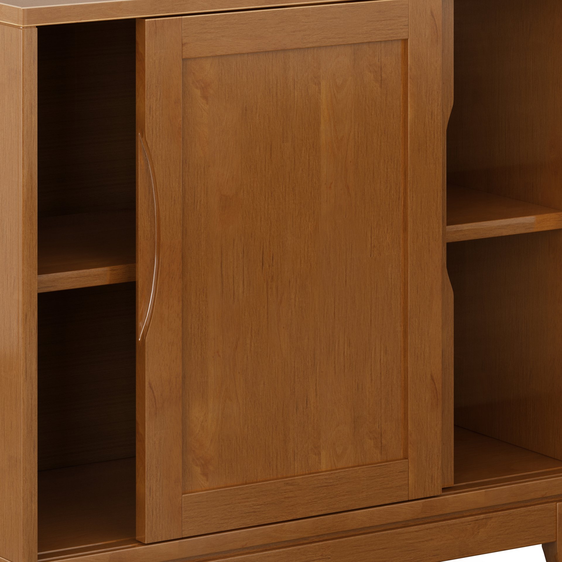 Harper - Low Storage Cabinet - Teak Brown - Image 4