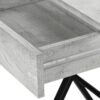Accent Side Table, 1 Storage Drawer, Contemporary And Modern - Gray - Image 6