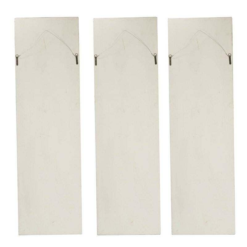 Large Wall Art Panel, Rectangle Wall Sculpture, Wall Decor For Living Room Dining Room Office Bedroom (Set of 3) - White - Image 12