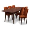 Katie - Mid-Century Modern Dining Chair (Set of 2) - Orange - Image 8