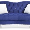 Charming Traditional Loveseat - Blue - Image 2