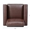 1 Seater Sofa - Brown - Image 7