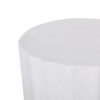 Outdoor End Table With Scallop Edge - Antique White - Image 7